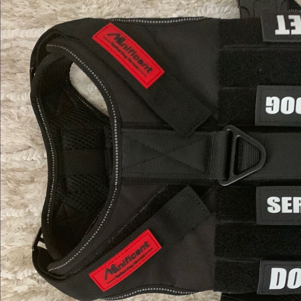 Black Service Dog Harness - Picture 4 of 16
